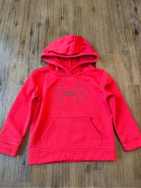 3/27$ Under Armour Toddler Red Hoodie with Logo size 3T